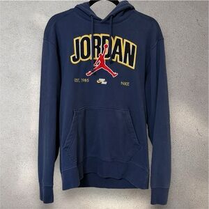 Jordan Jumpman Pullover Hoodie Midnight Navy Small Nike